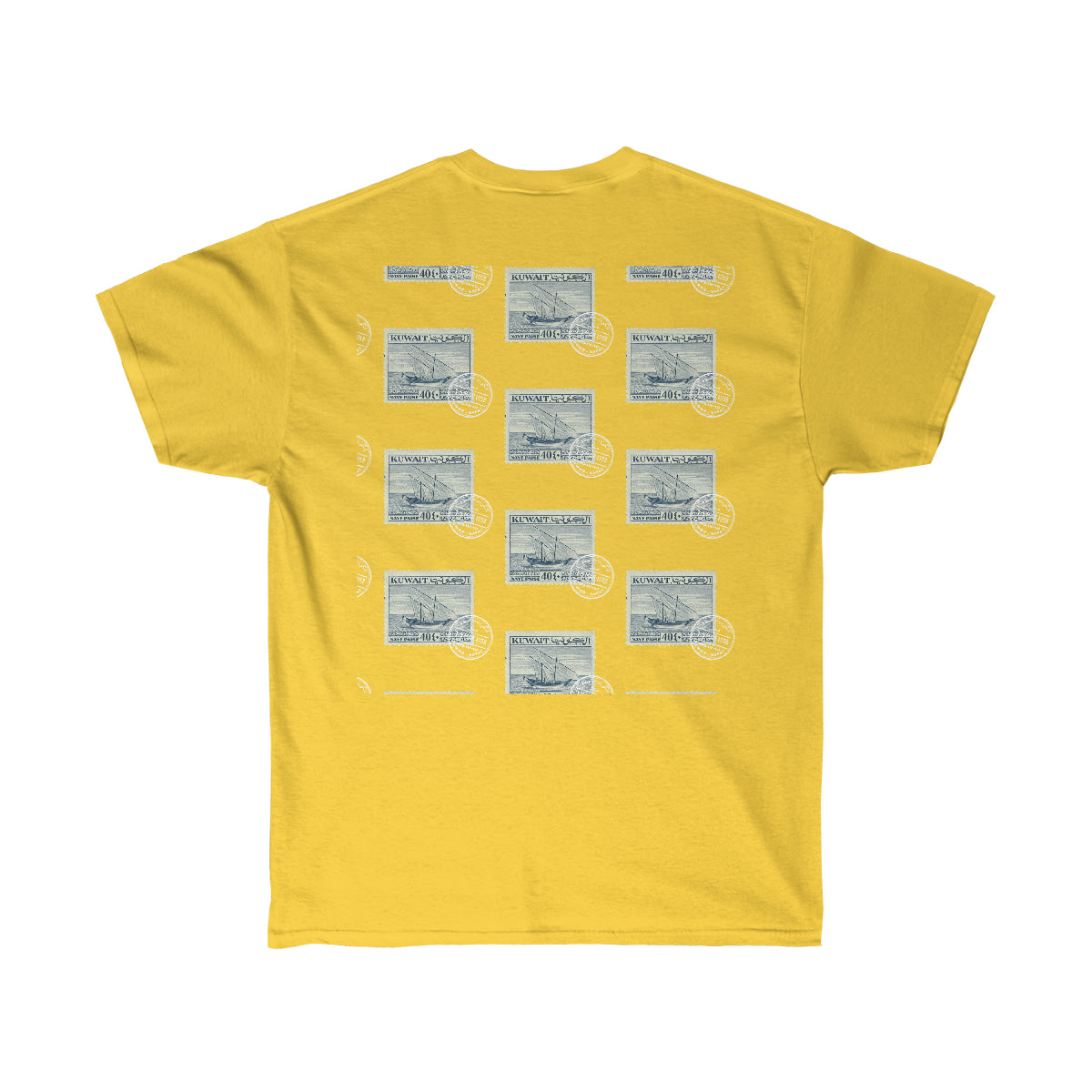 Double Sided Print Tee - Kuwait Stamp