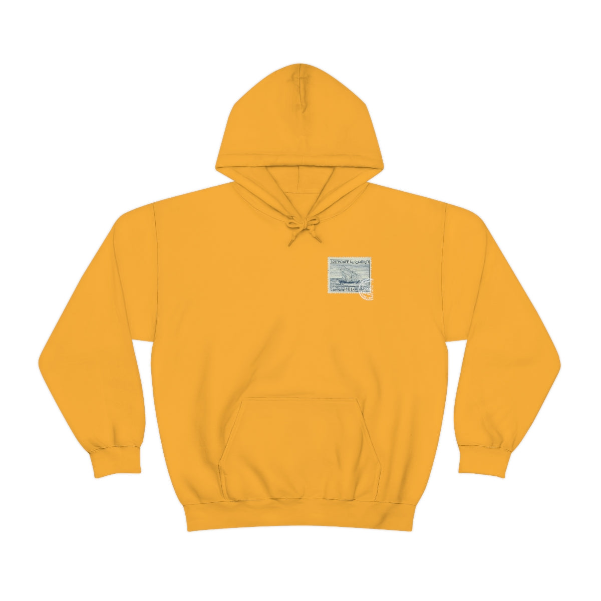 Double Sided Print Hoodie - Kuwait Stamp