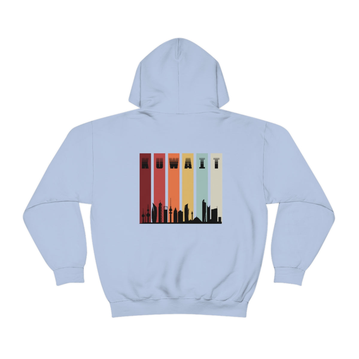 Double Sided Print Hoodie - Kuwait Sky Line