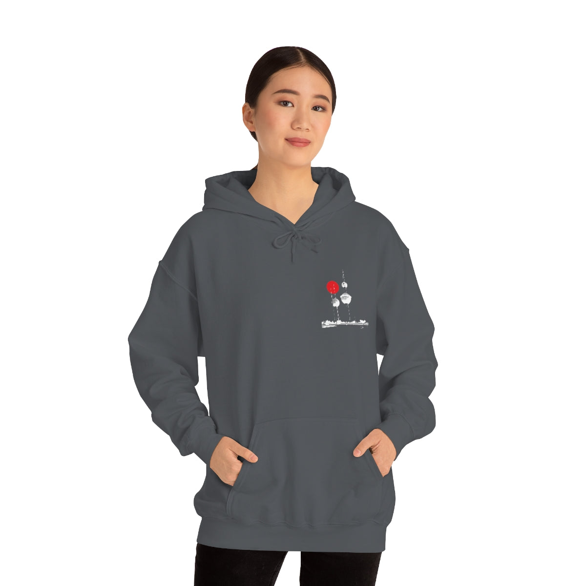 Double Sided Print Hoodie - Kuwait Towers