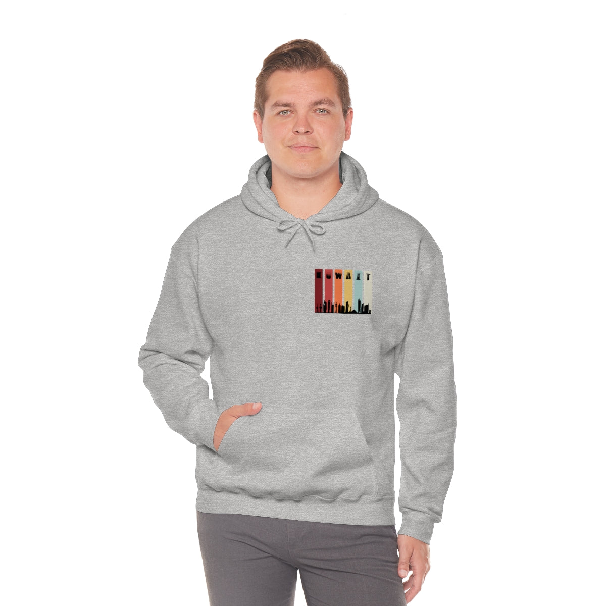 Double Sided Print Hoodie - Kuwait Sky Line