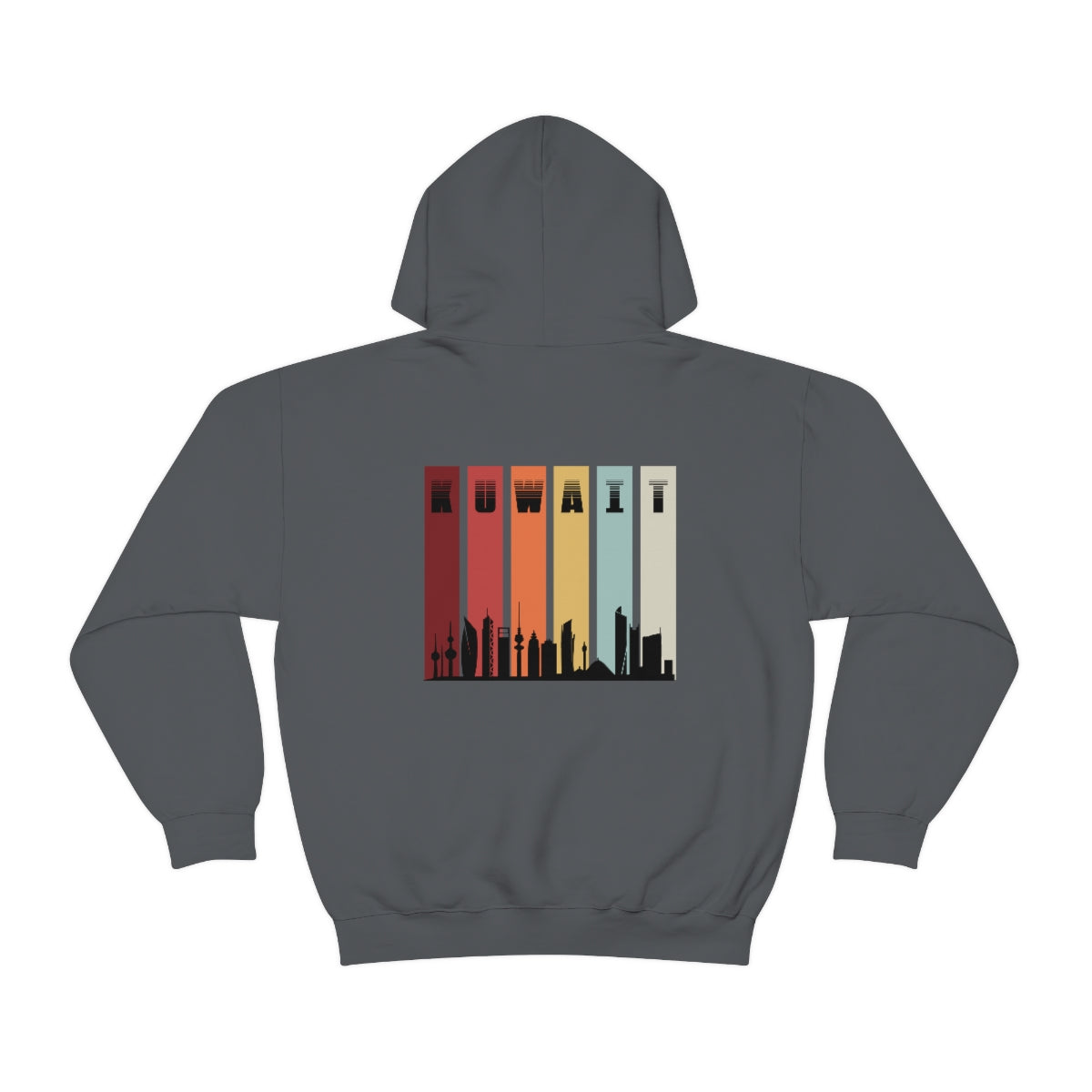 Double Sided Print Hoodie - Kuwait Sky Line