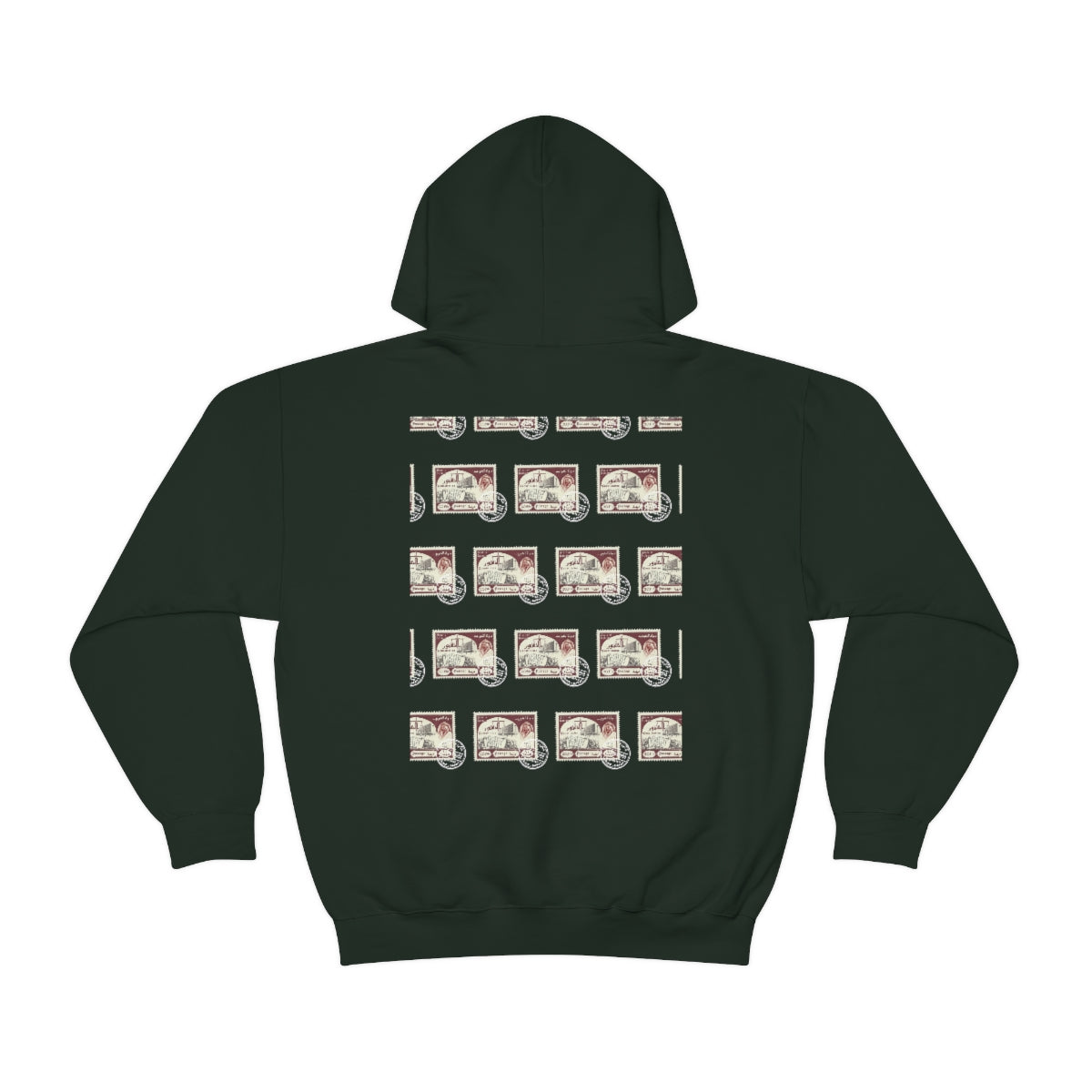 Double Sided Print Hoodie - Kuwait Stamp