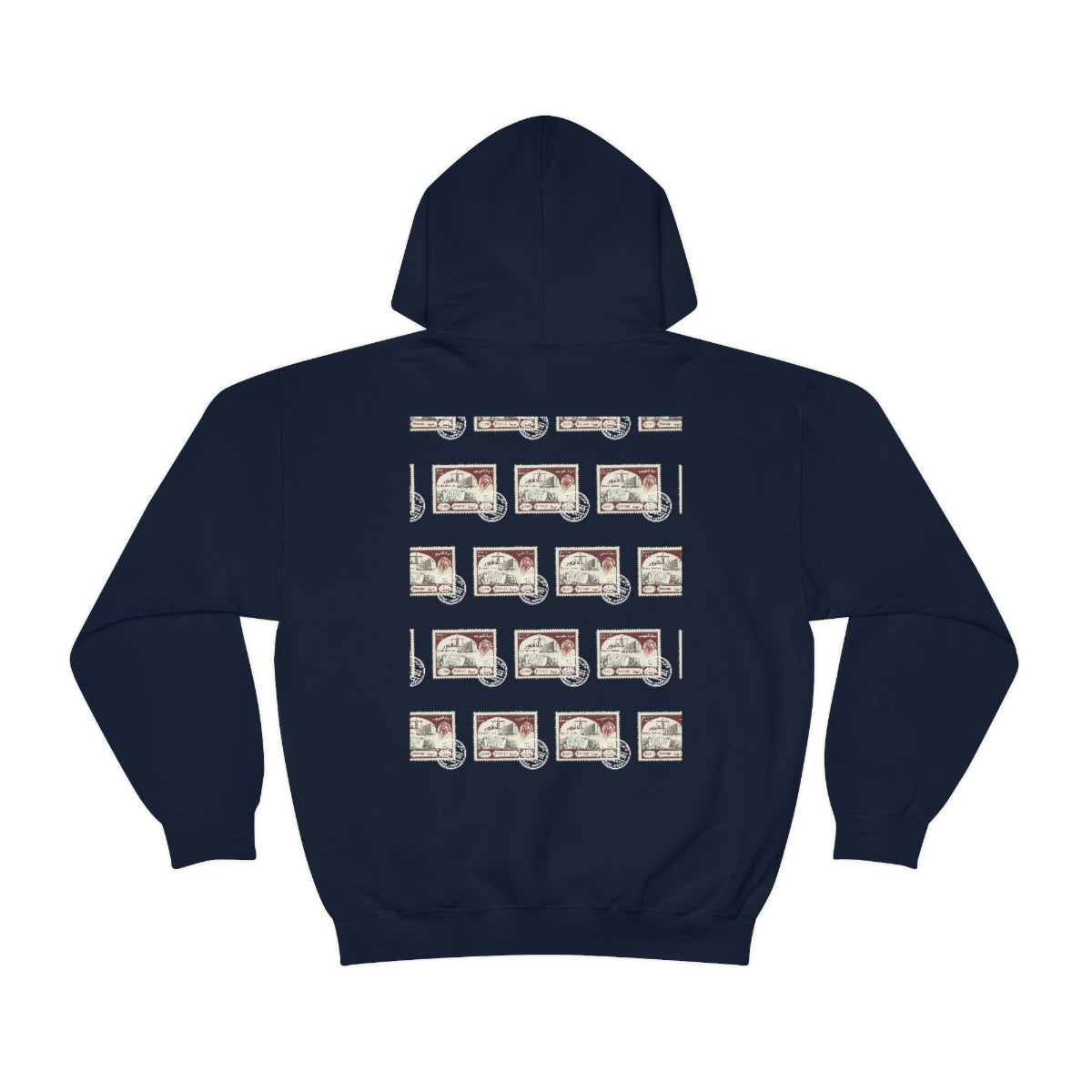 Double Sided Print Hoodie - Kuwait Stamp