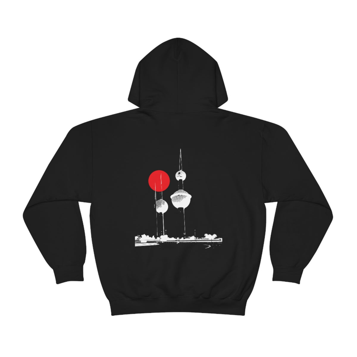 Double Sided Print Hoodie - Kuwait Towers