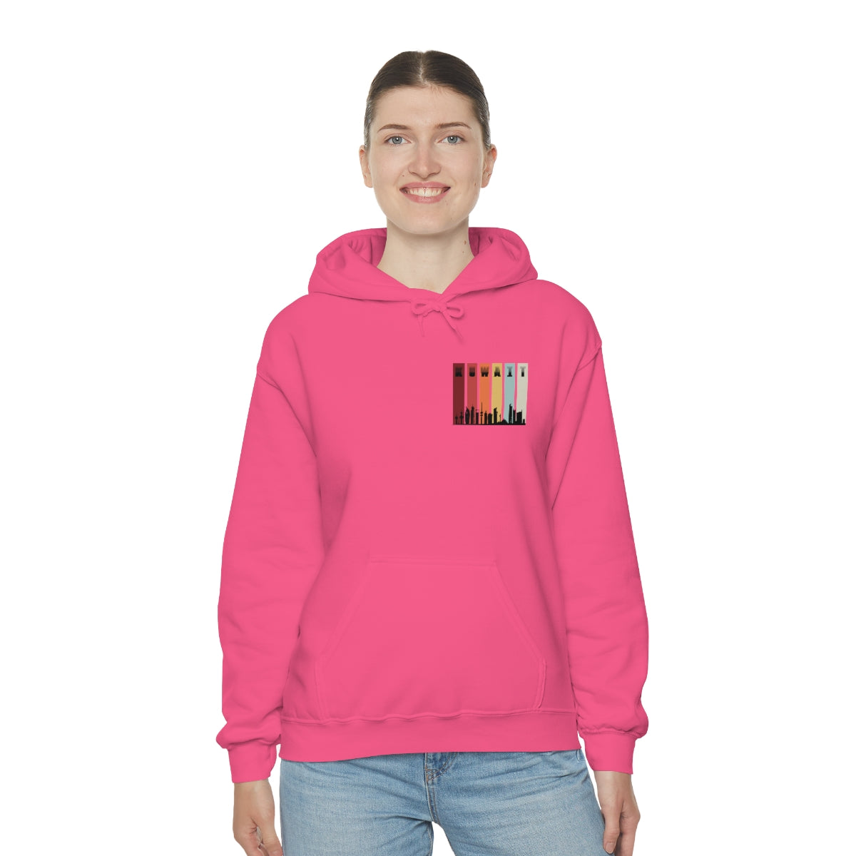 Double Sided Print Hoodie - Kuwait Sky Line