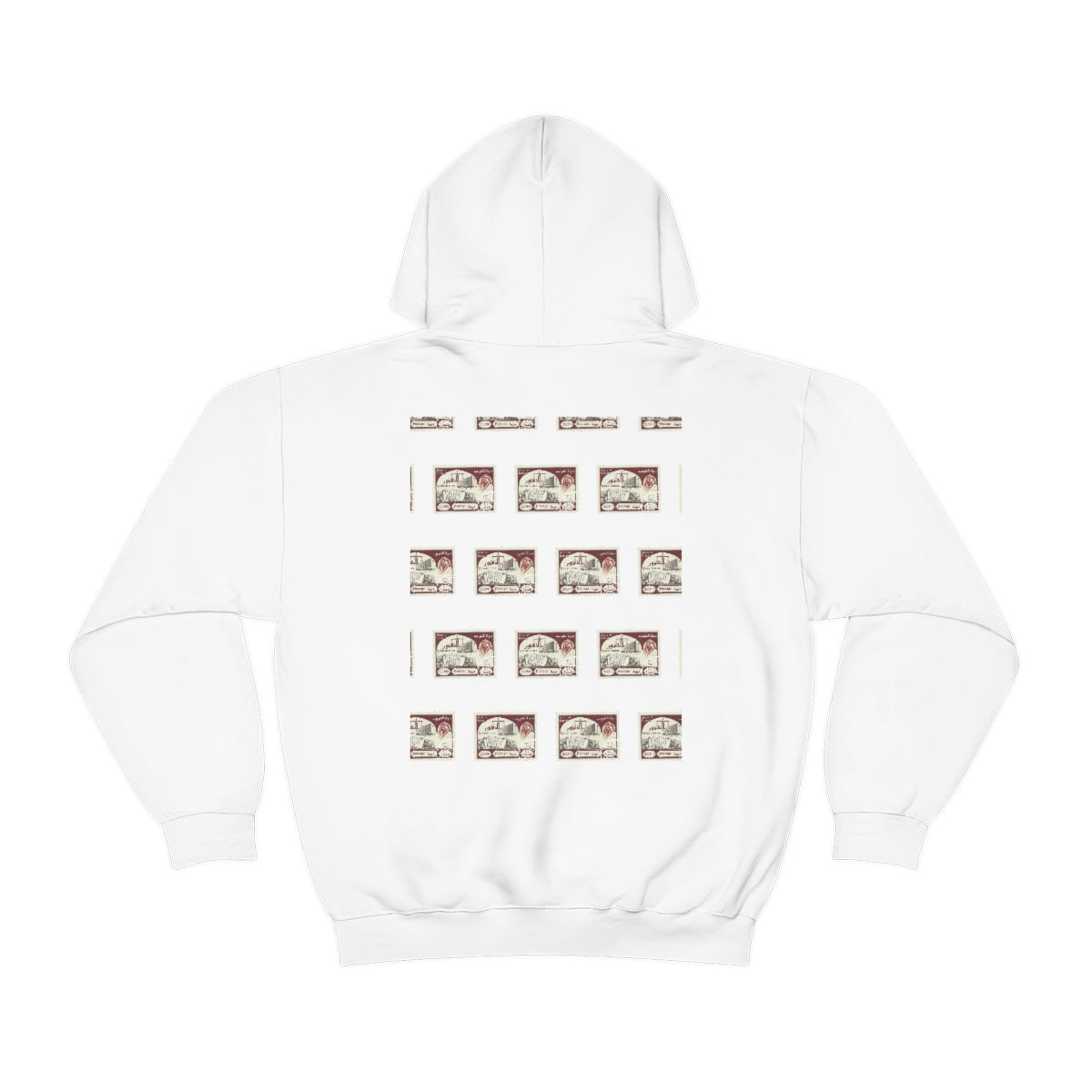 Double Sided Print Hoodie - Kuwait Stamp