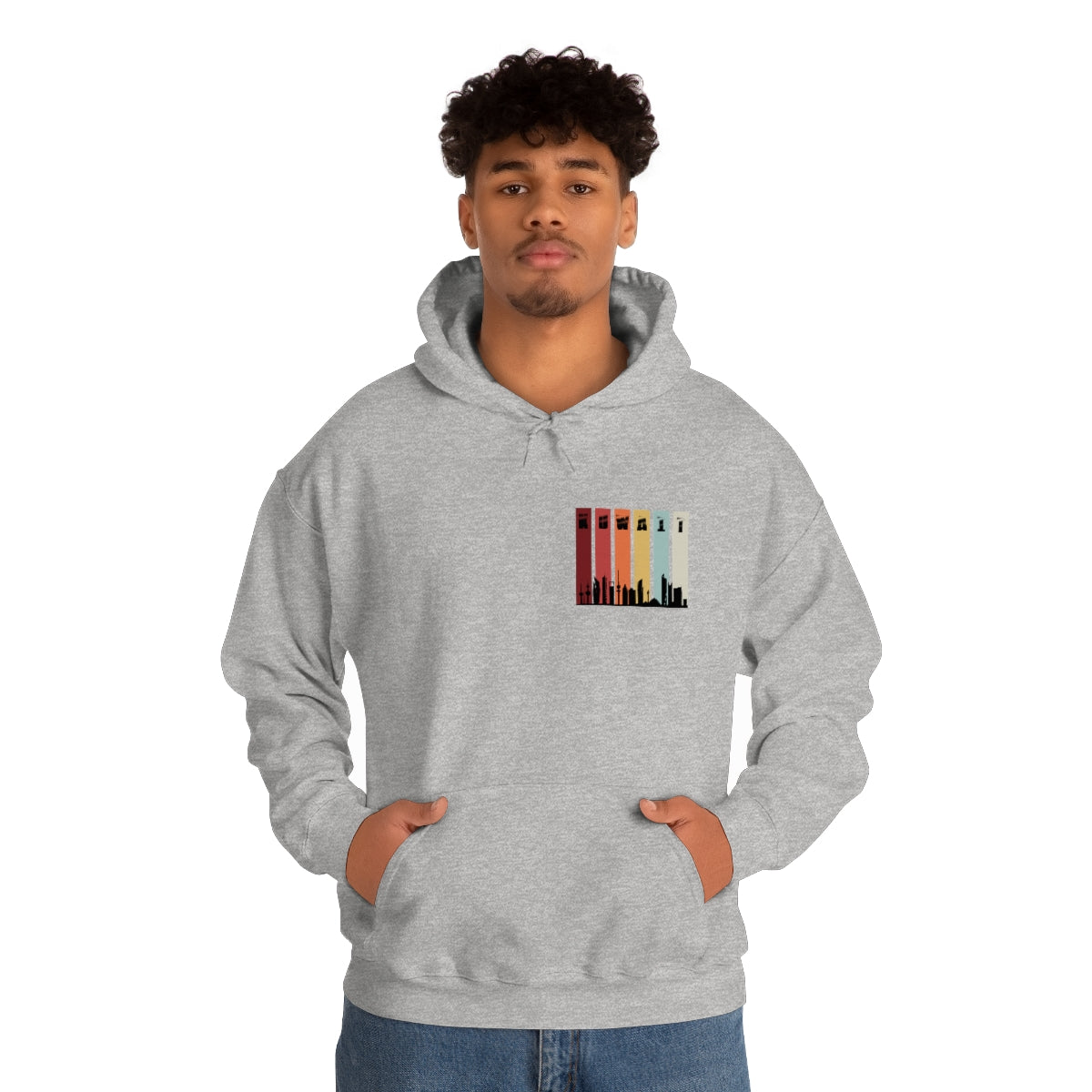 Double Sided Print Hoodie - Kuwait Sky Line