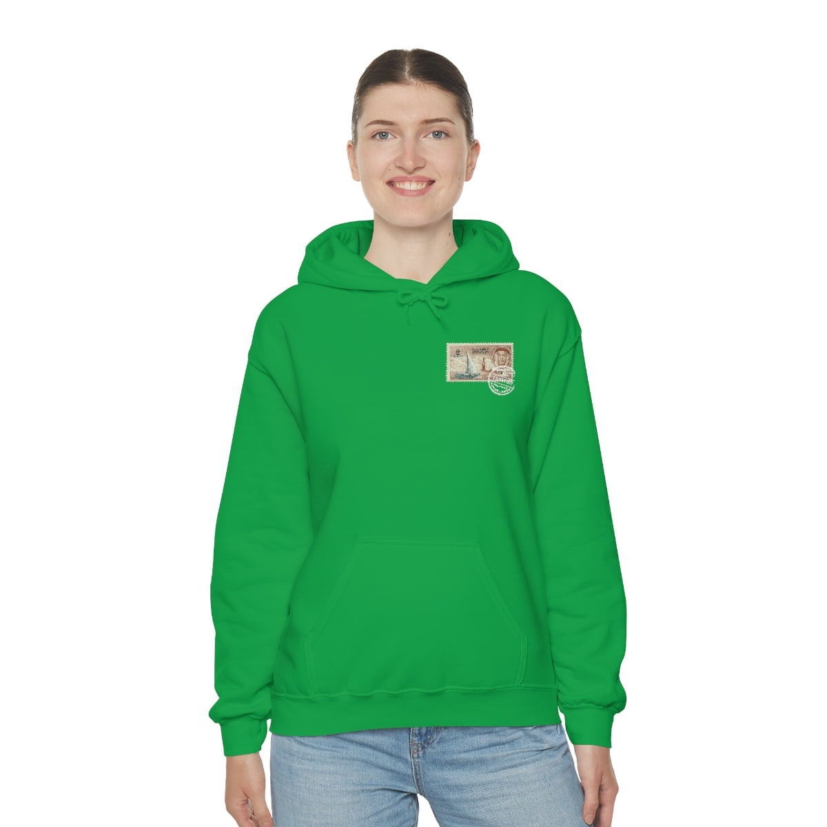 Double Sided Print Hoodie - Kuwait Stamp