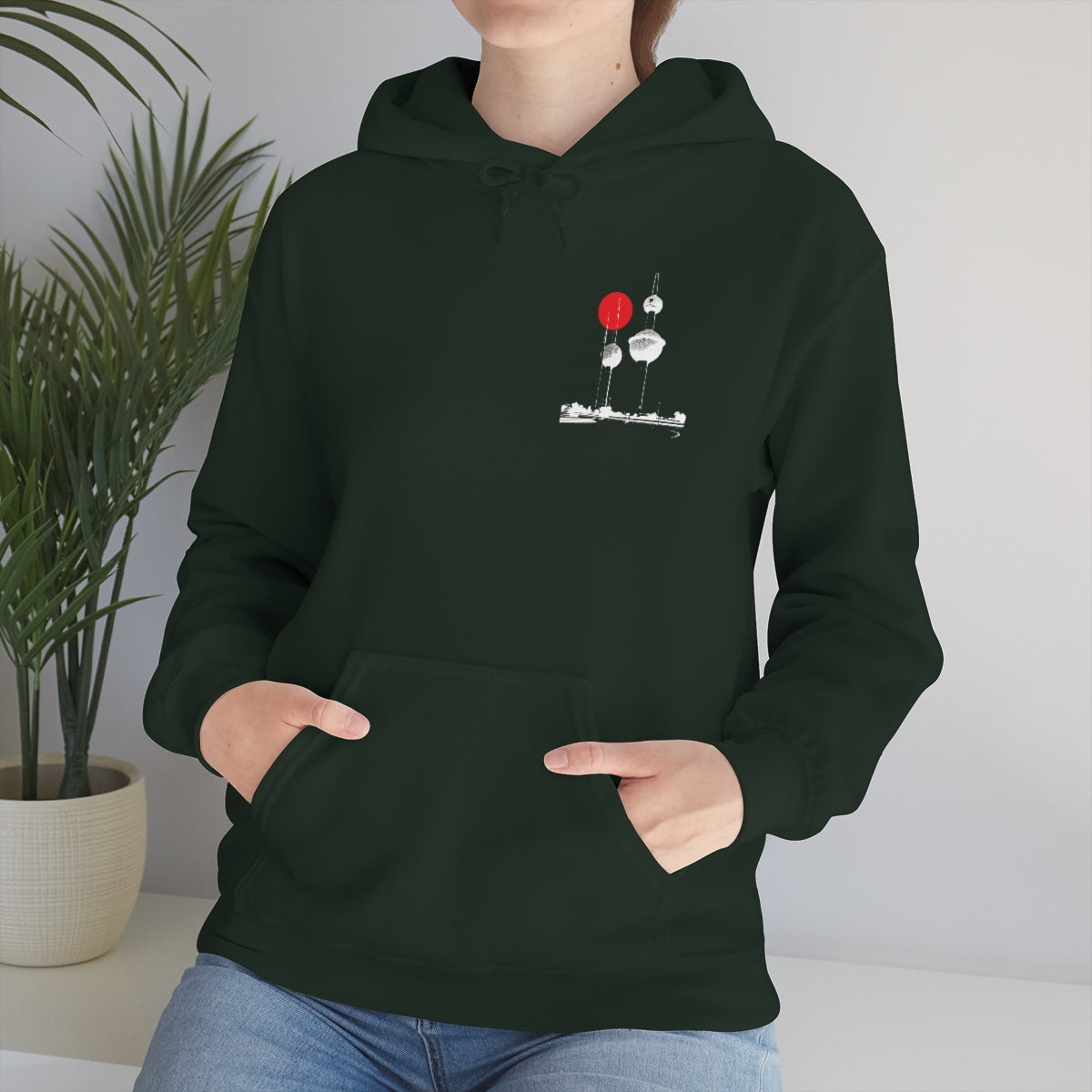 Double Sided Print Hoodie - Kuwait Towers