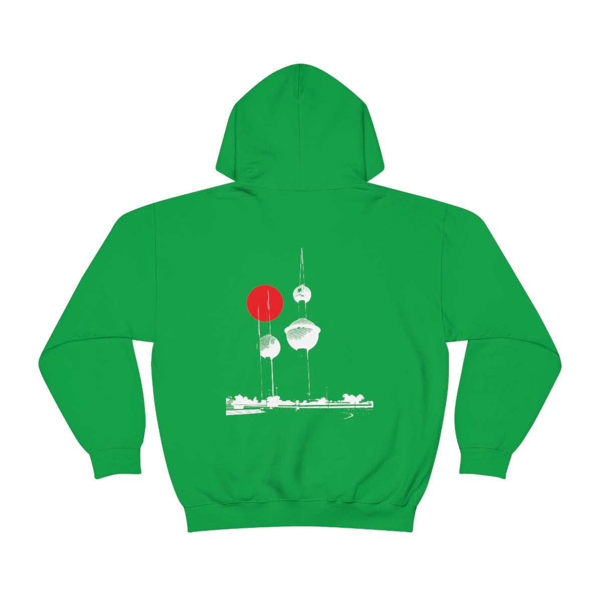 Double Sided Print Hoodie - Kuwait Towers