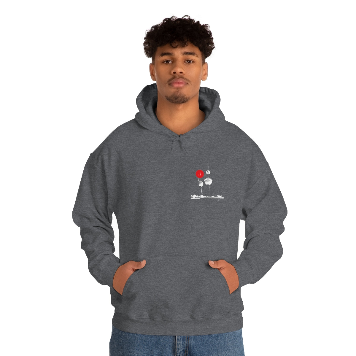 Double Sided Print Hoodie - Kuwait Towers