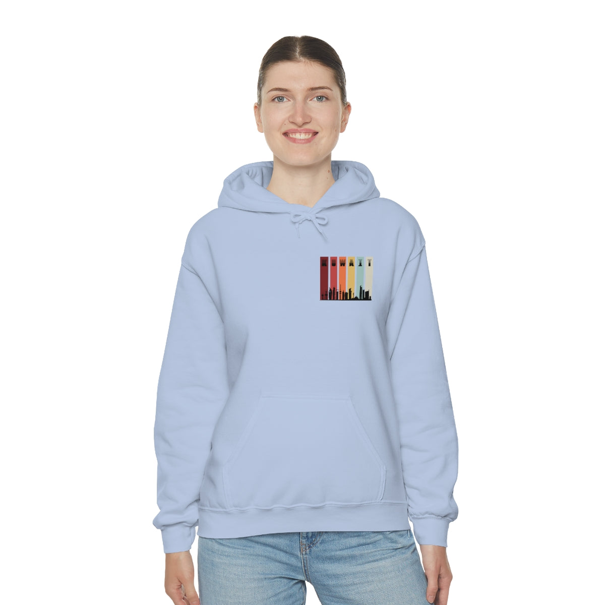 Double Sided Print Hoodie - Kuwait Sky Line