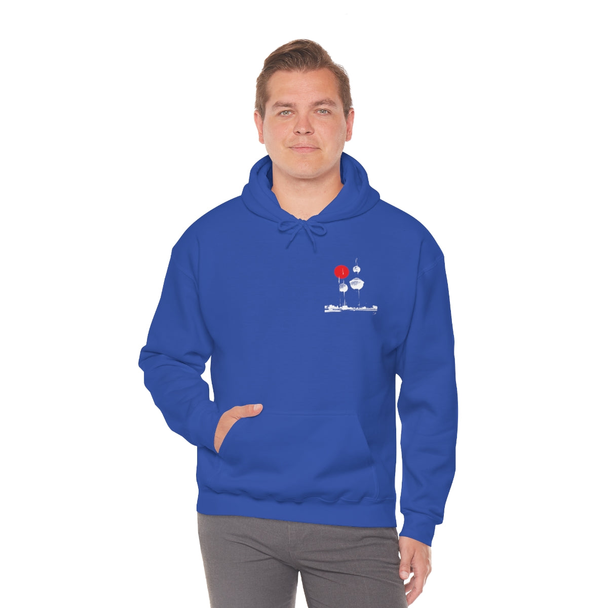 Double Sided Print Hoodie - Kuwait Towers