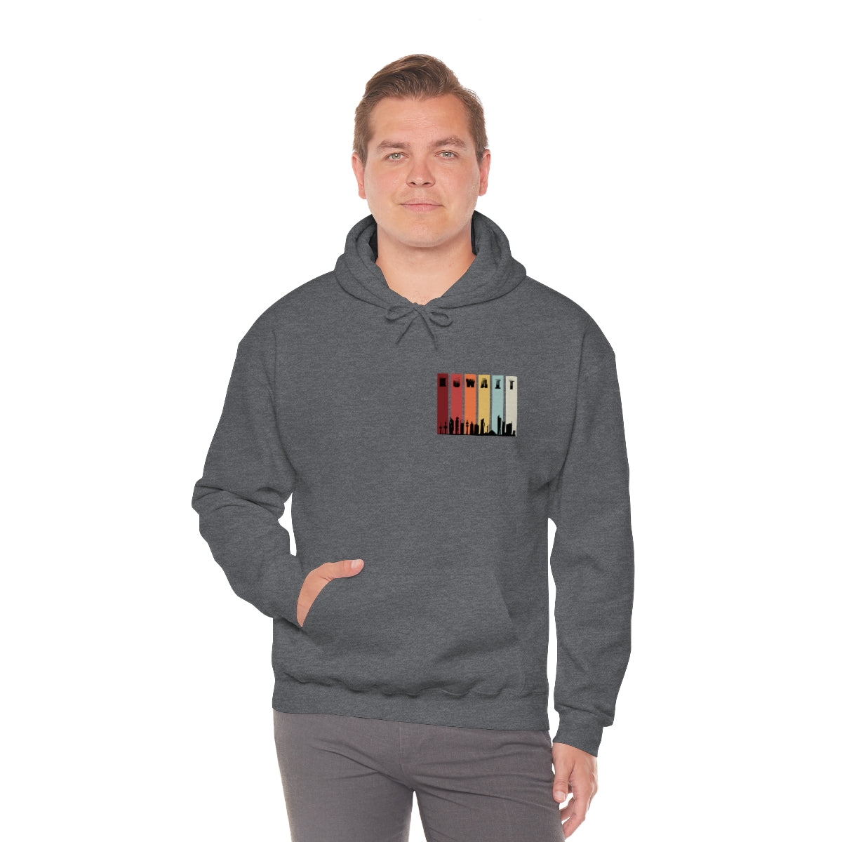 Double Sided Print Hoodie - Kuwait Sky Line