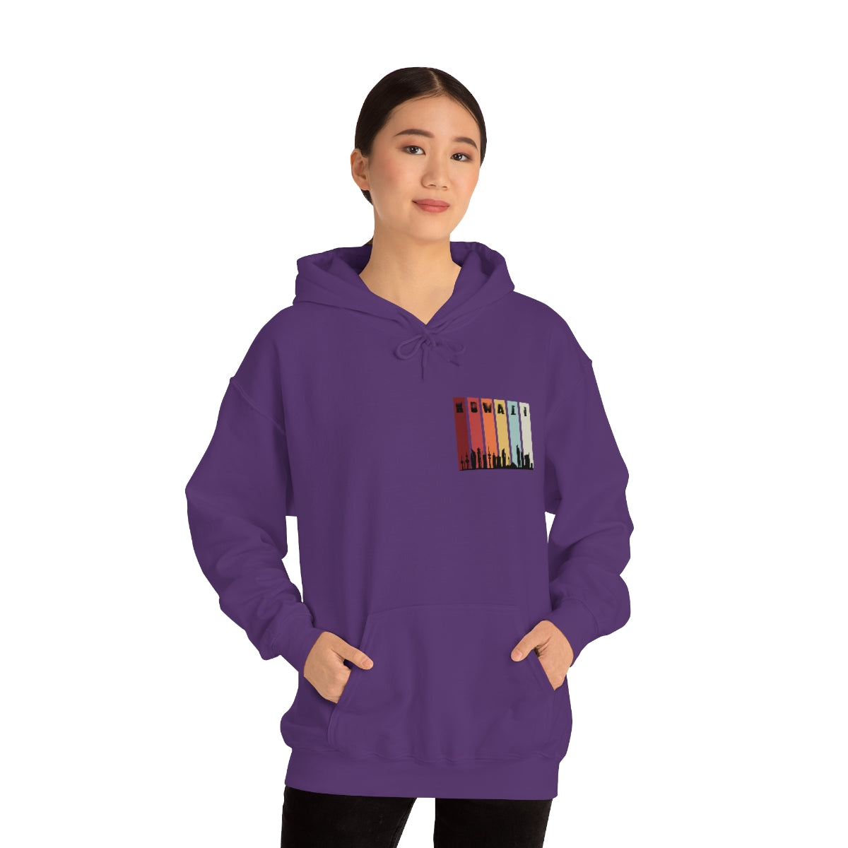 Double Sided Print Hoodie - Kuwait Sky Line