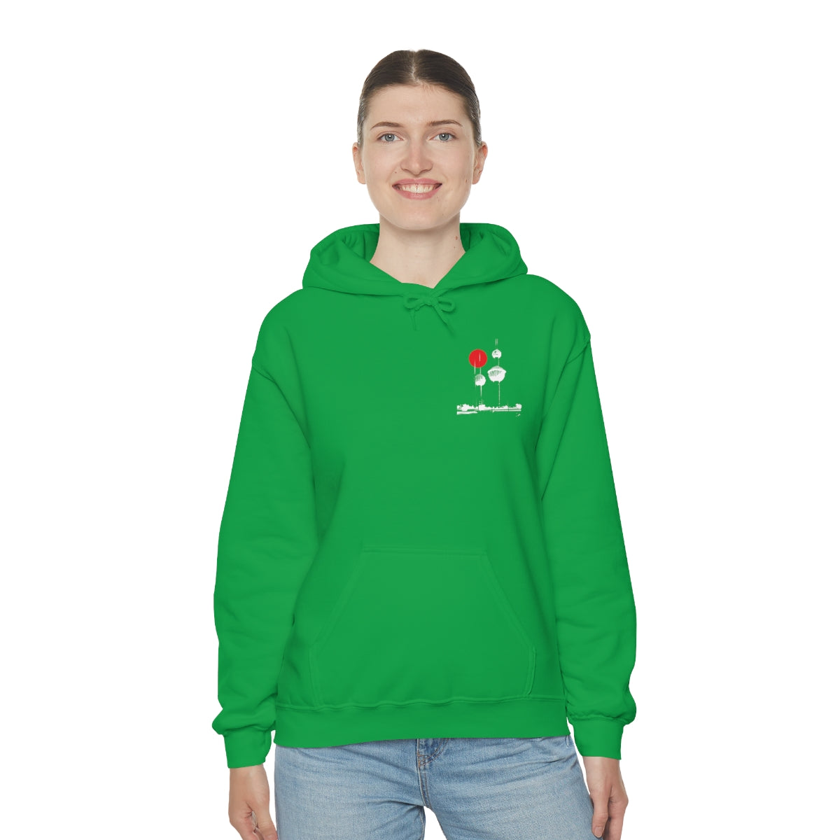 Double Sided Print Hoodie - Kuwait Towers