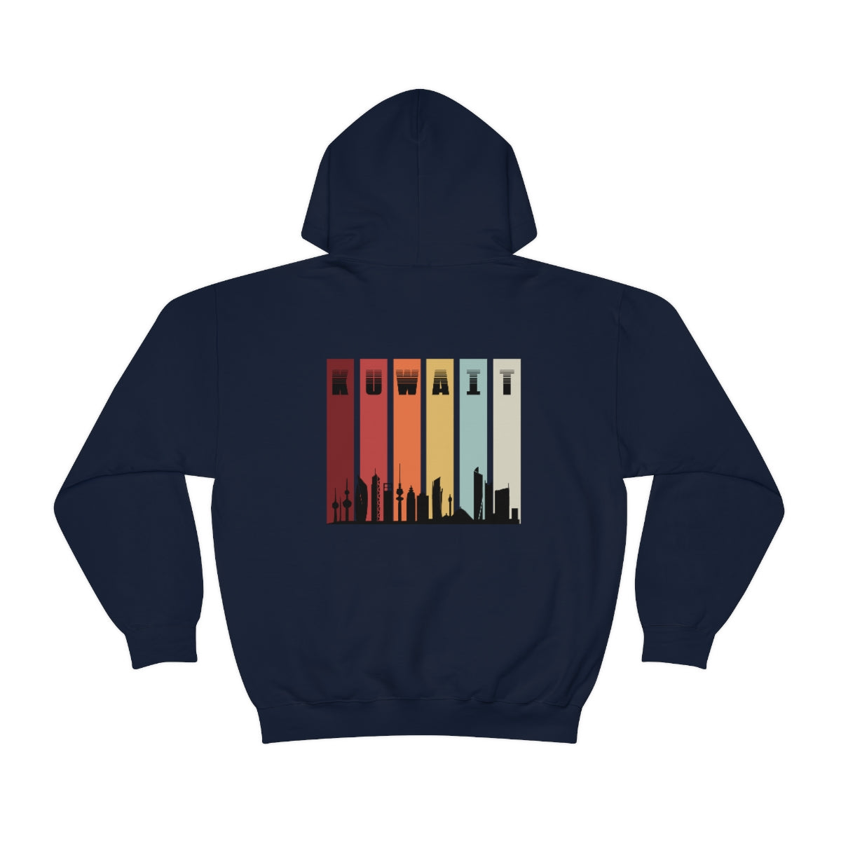 Double Sided Print Hoodie - Kuwait Sky Line