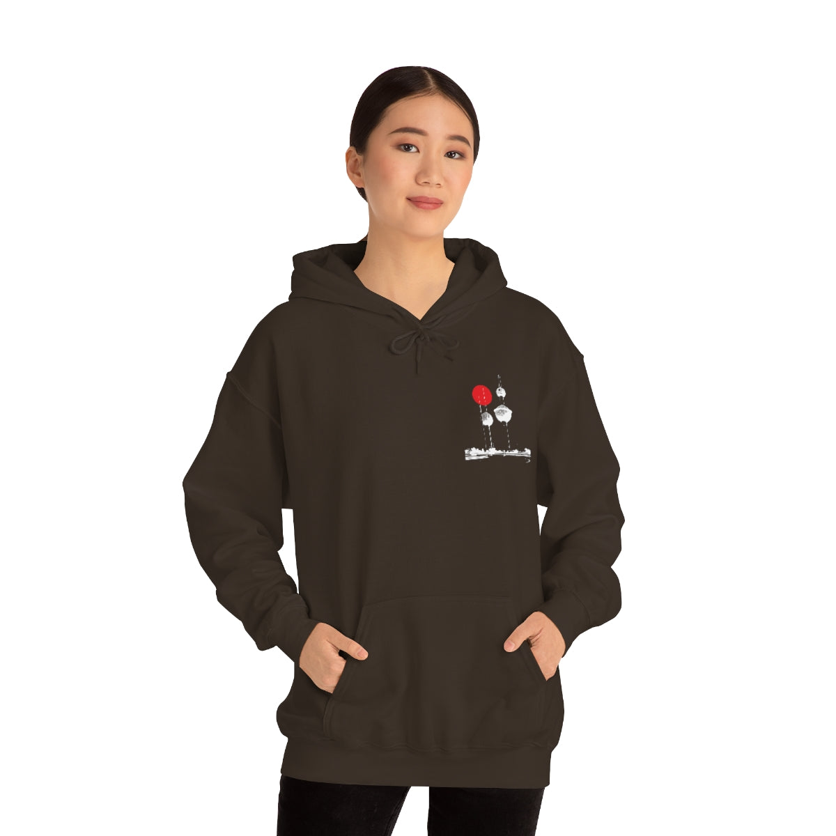 Double Sided Print Hoodie - Kuwait Towers