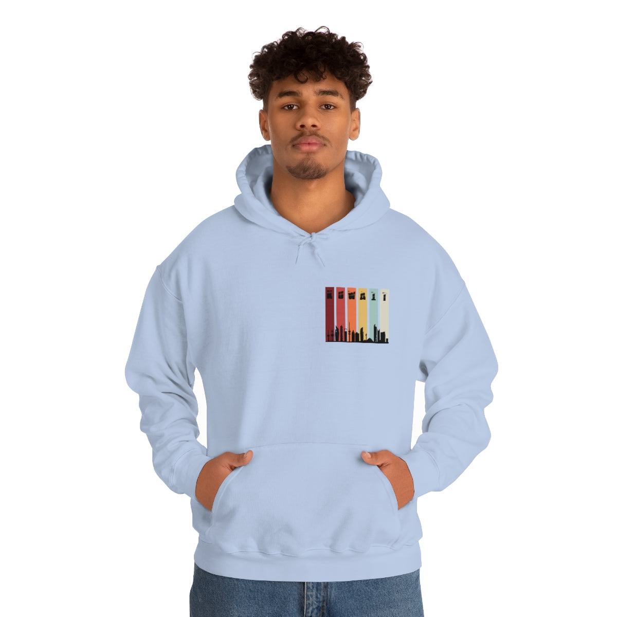 Double Sided Print Hoodie - Kuwait Sky Line