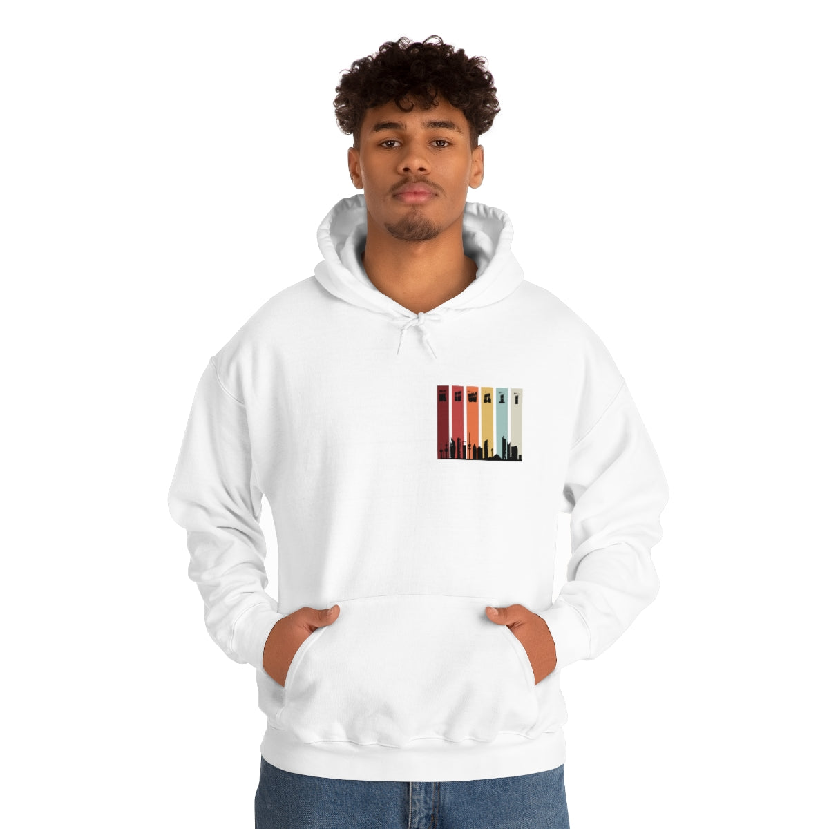 Double Sided Print Hoodie - Kuwait Sky Line