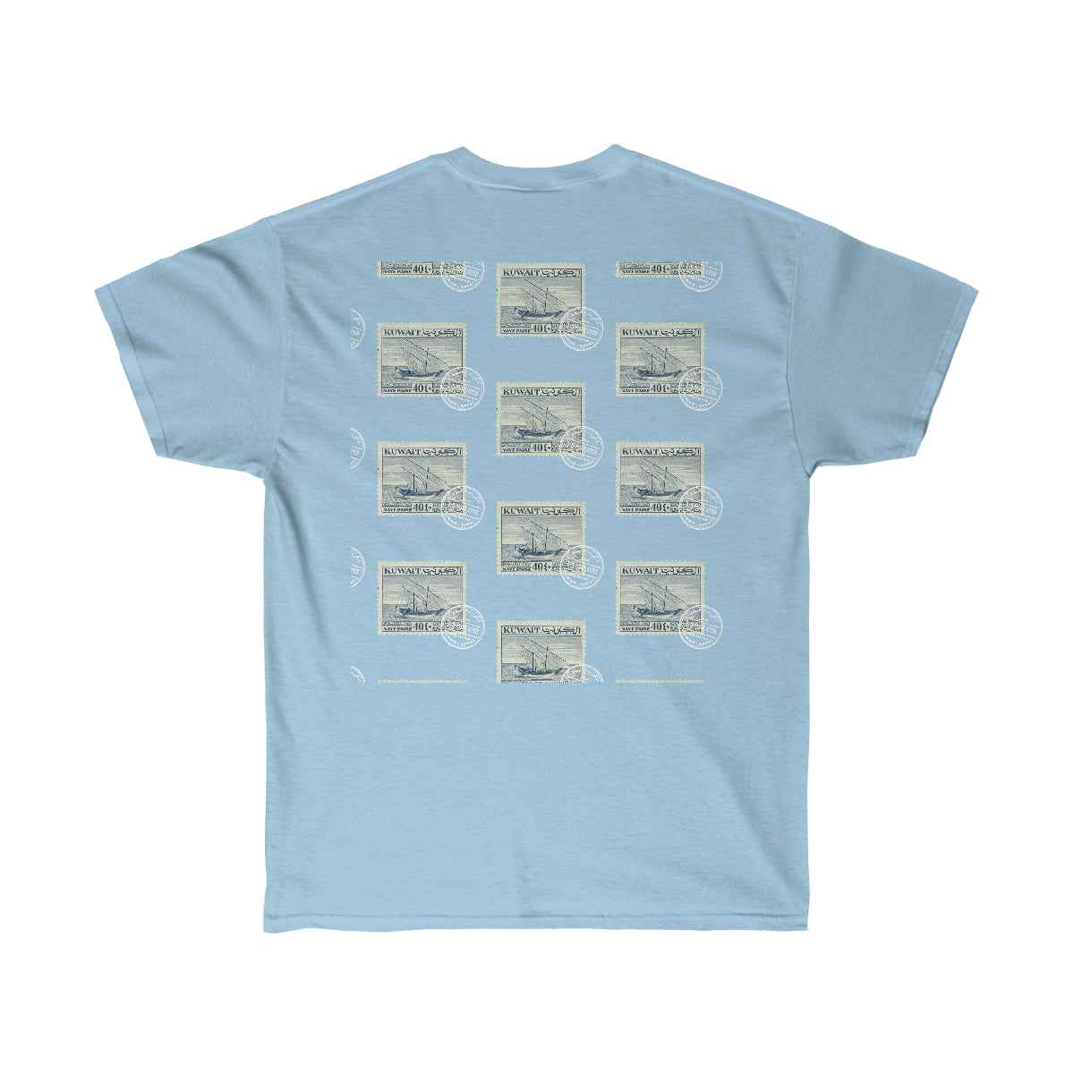 Double Sided Print Tee - Kuwait Stamp