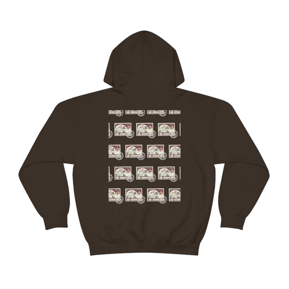 Double Sided Print Hoodie - Kuwait Stamp