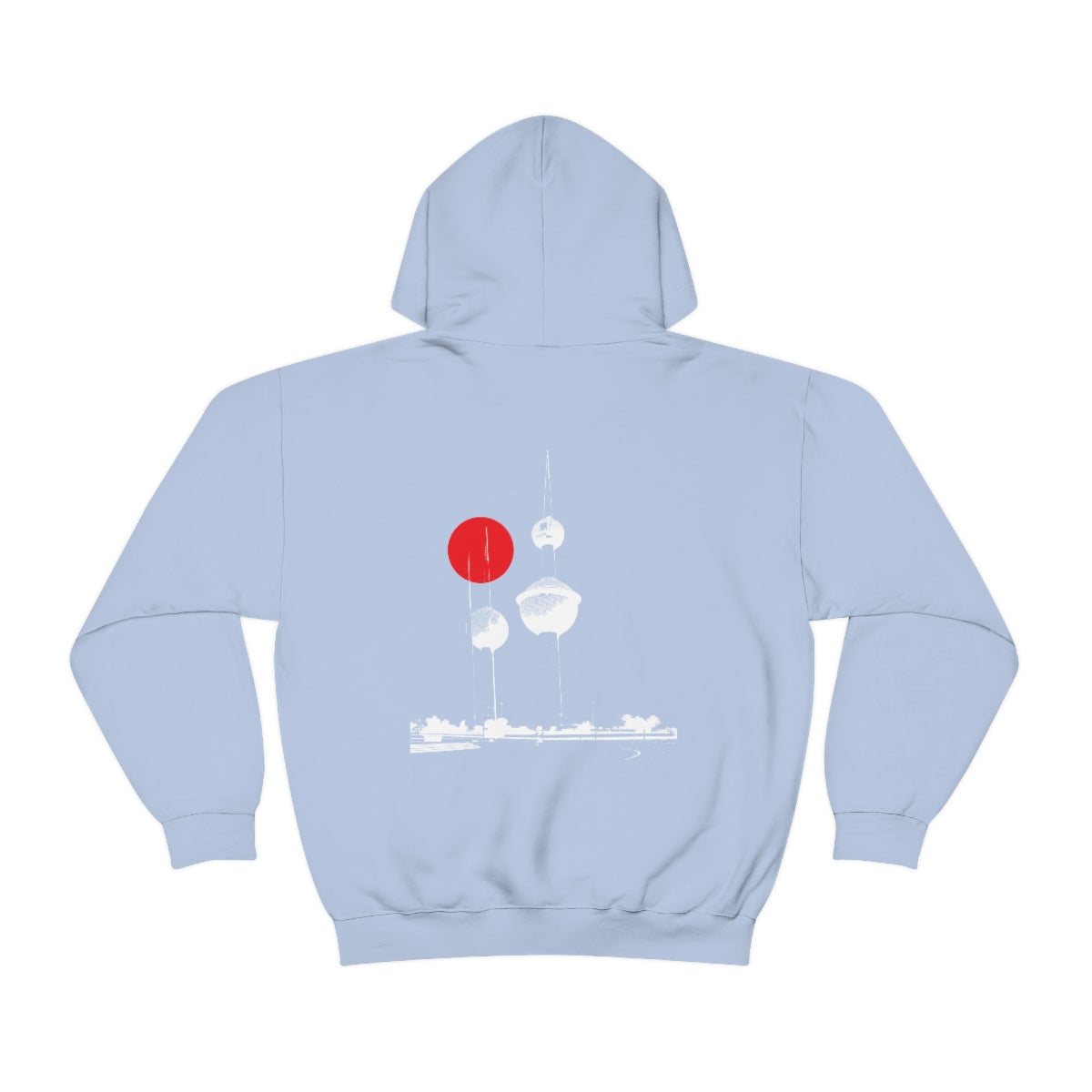 Double Sided Print Hoodie - Kuwait Towers