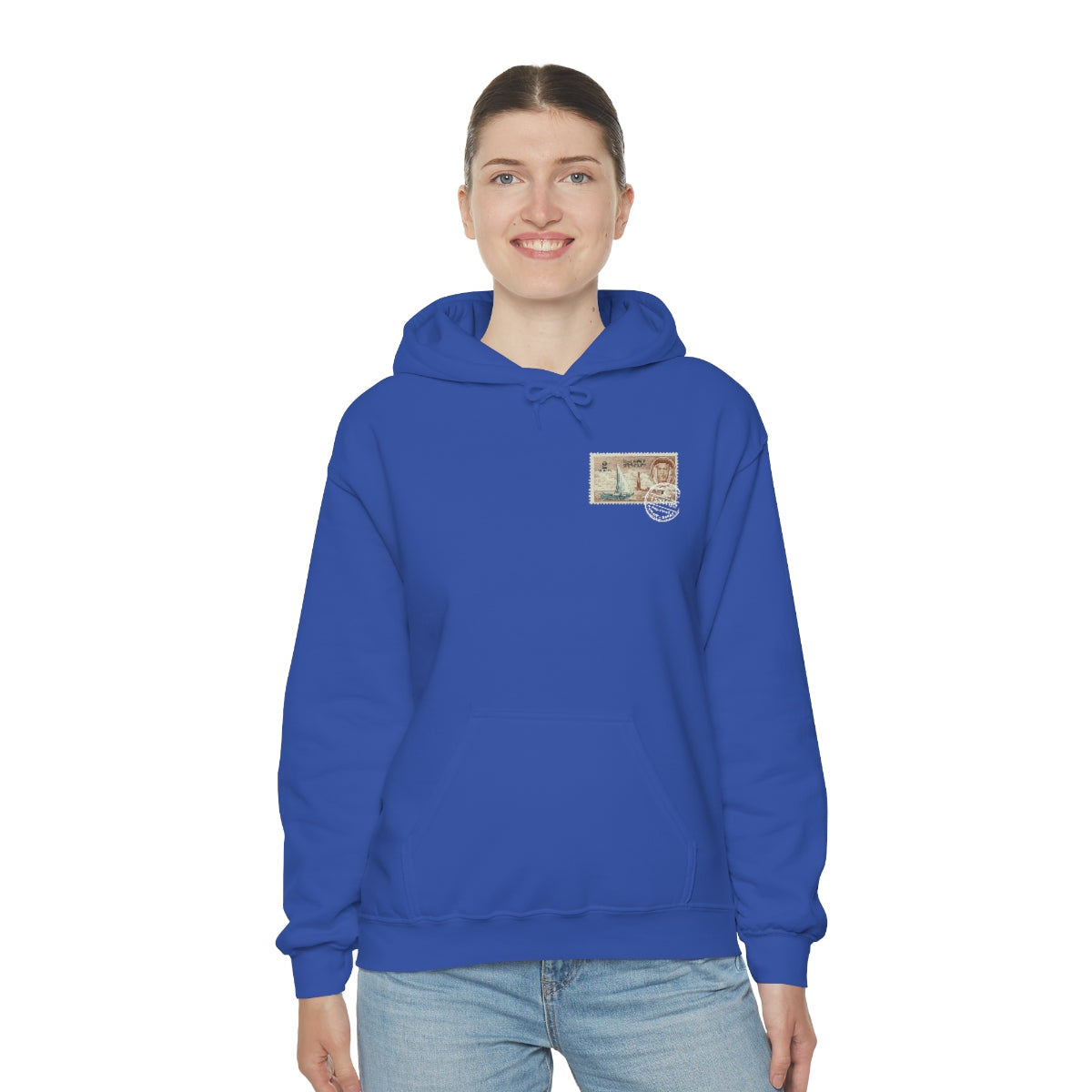 Double Sided Print Hoodie - Kuwait Stamp