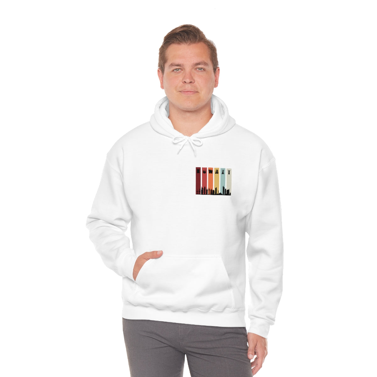 Double Sided Print Hoodie - Kuwait Sky Line