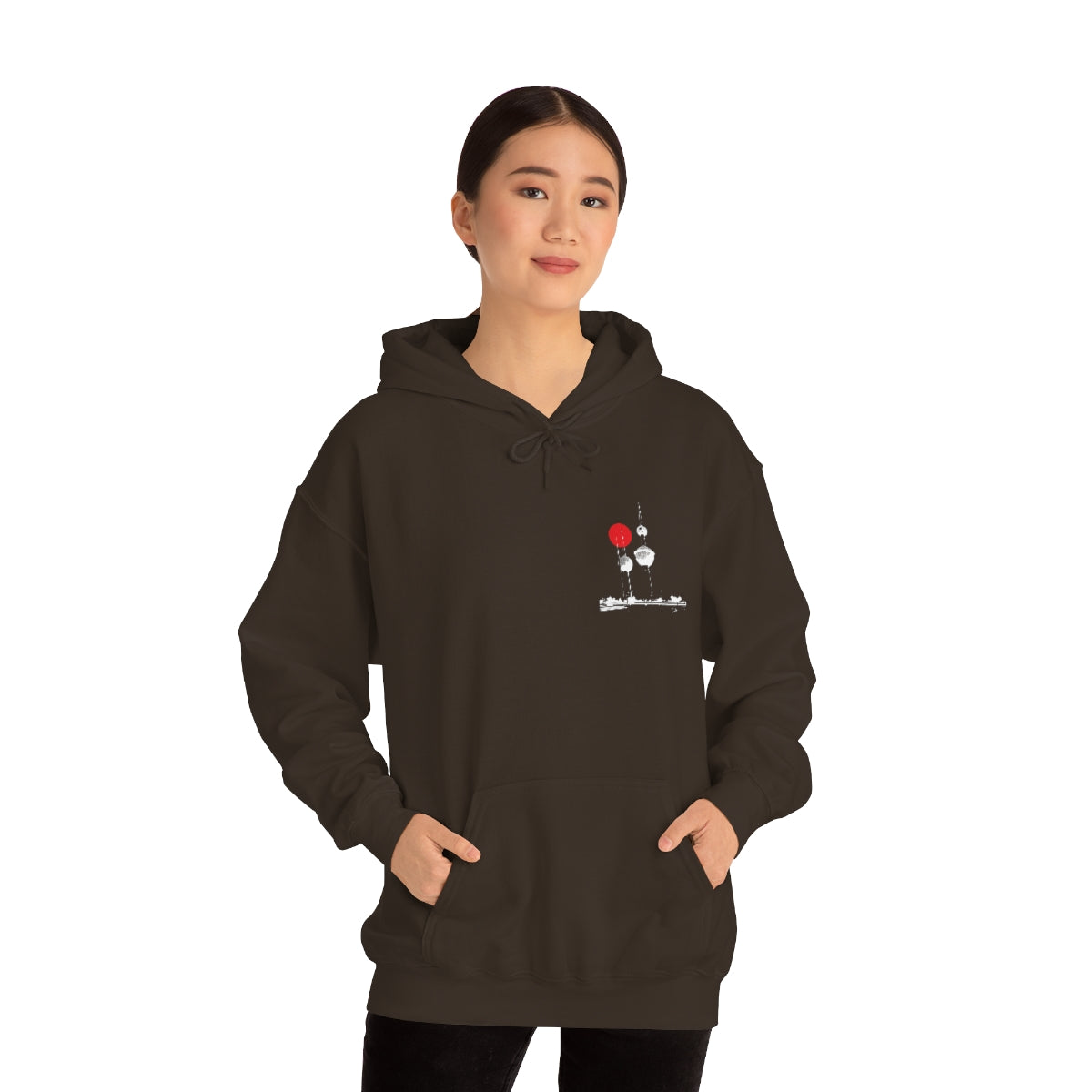 Double Sided Print Hoodie - Kuwait Towers