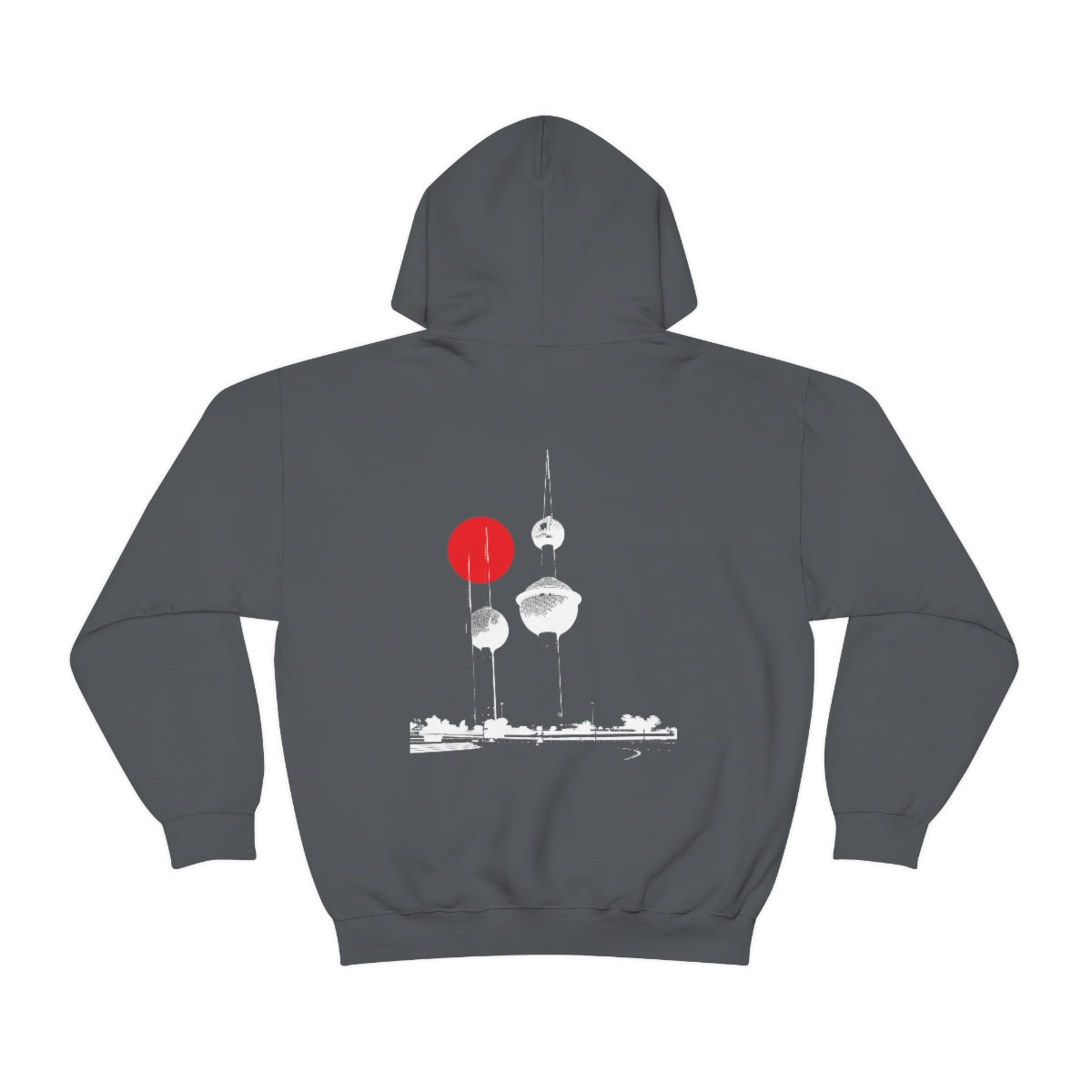 Double Sided Print Hoodie - Kuwait Towers