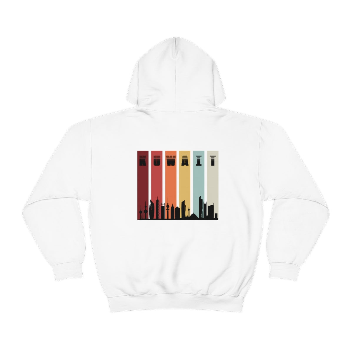 Double Sided Print Hoodie - Kuwait Sky Line