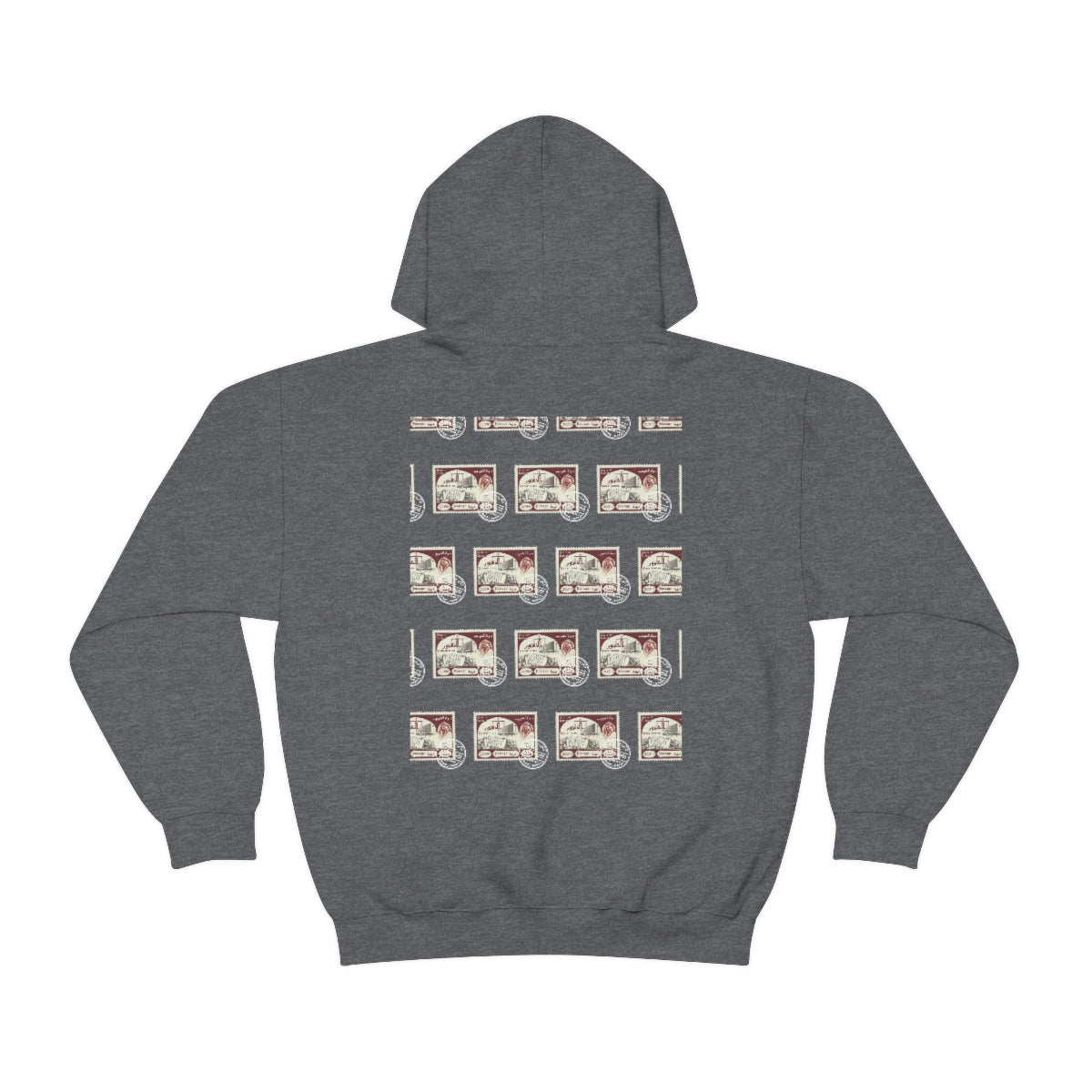 Double Sided Print Hoodie - Kuwait Stamp