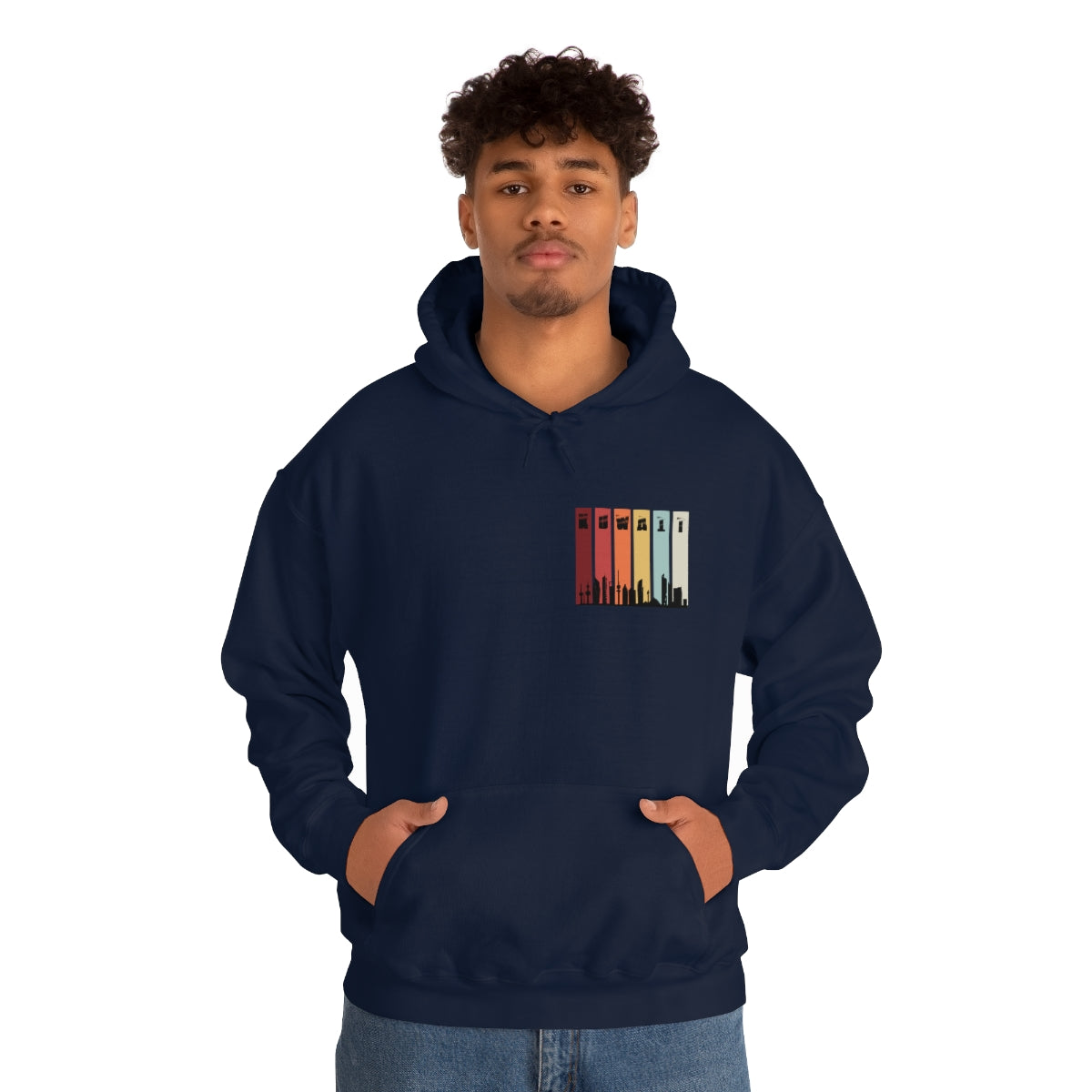 Double Sided Print Hoodie - Kuwait Sky Line