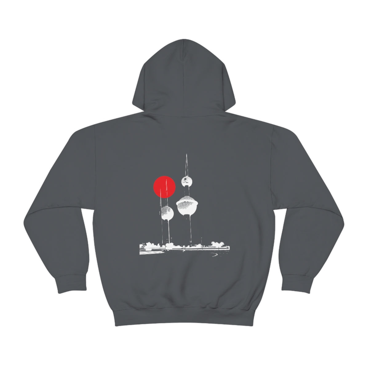 Double Sided Print Hoodie - Kuwait Towers