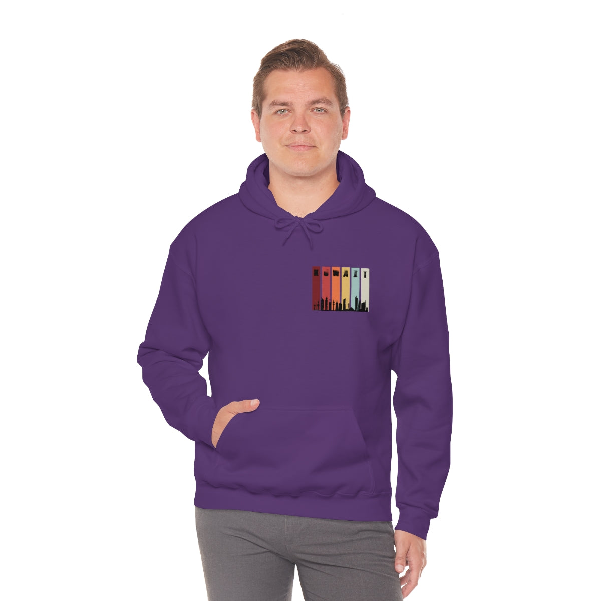 Double Sided Print Hoodie - Kuwait Sky Line