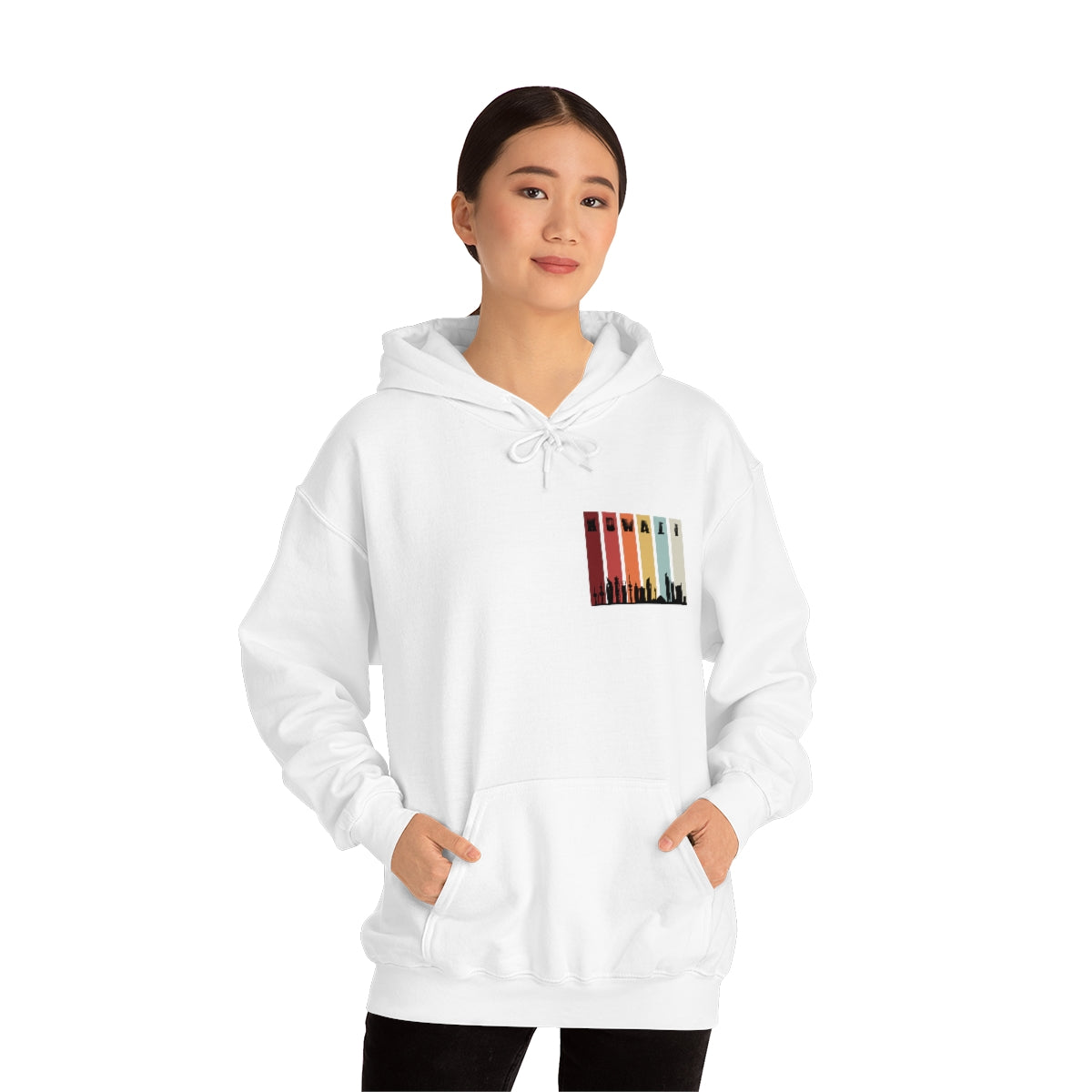 Double Sided Print Hoodie - Kuwait Sky Line