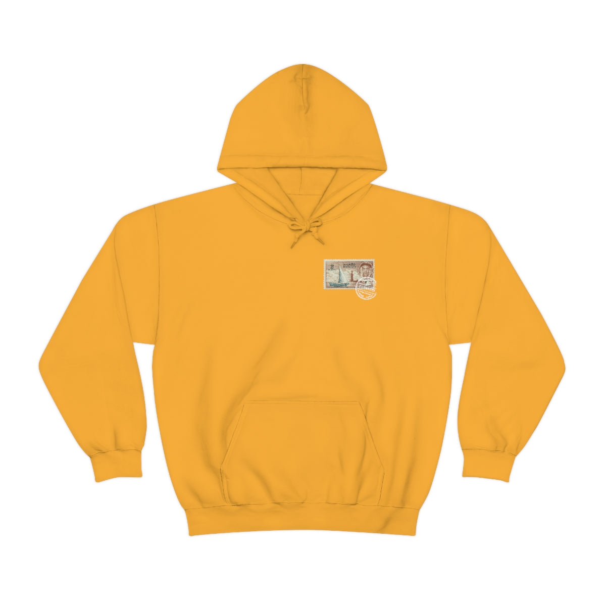 Double Sided Print Hoodie - Kuwait Stamp