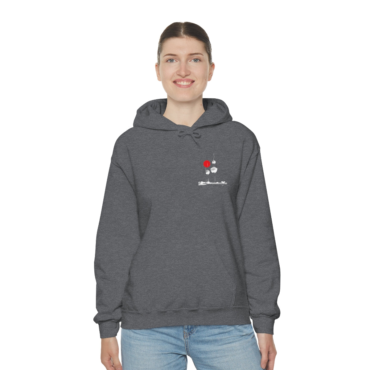 Double Sided Print Hoodie - Kuwait Towers