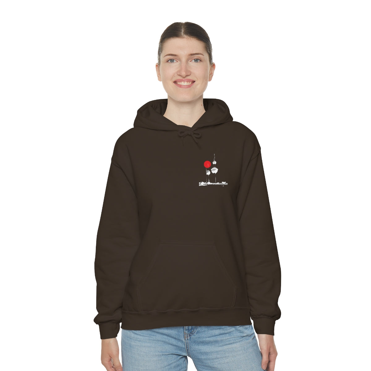 Double Sided Print Hoodie - Kuwait Towers