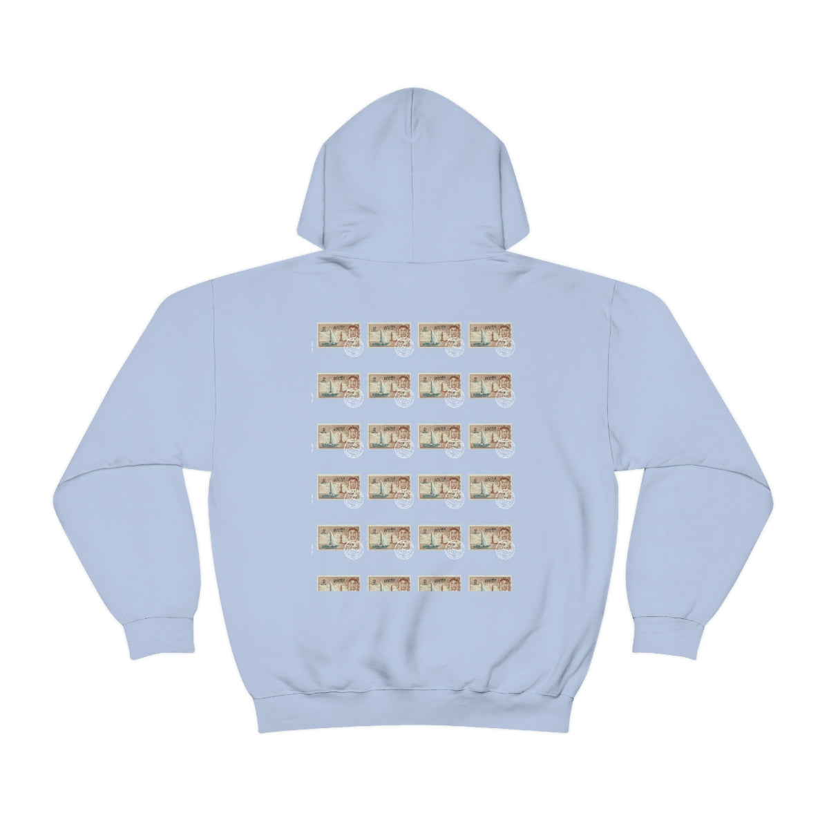 Double Sided Print Hoodie - Kuwait Stamp