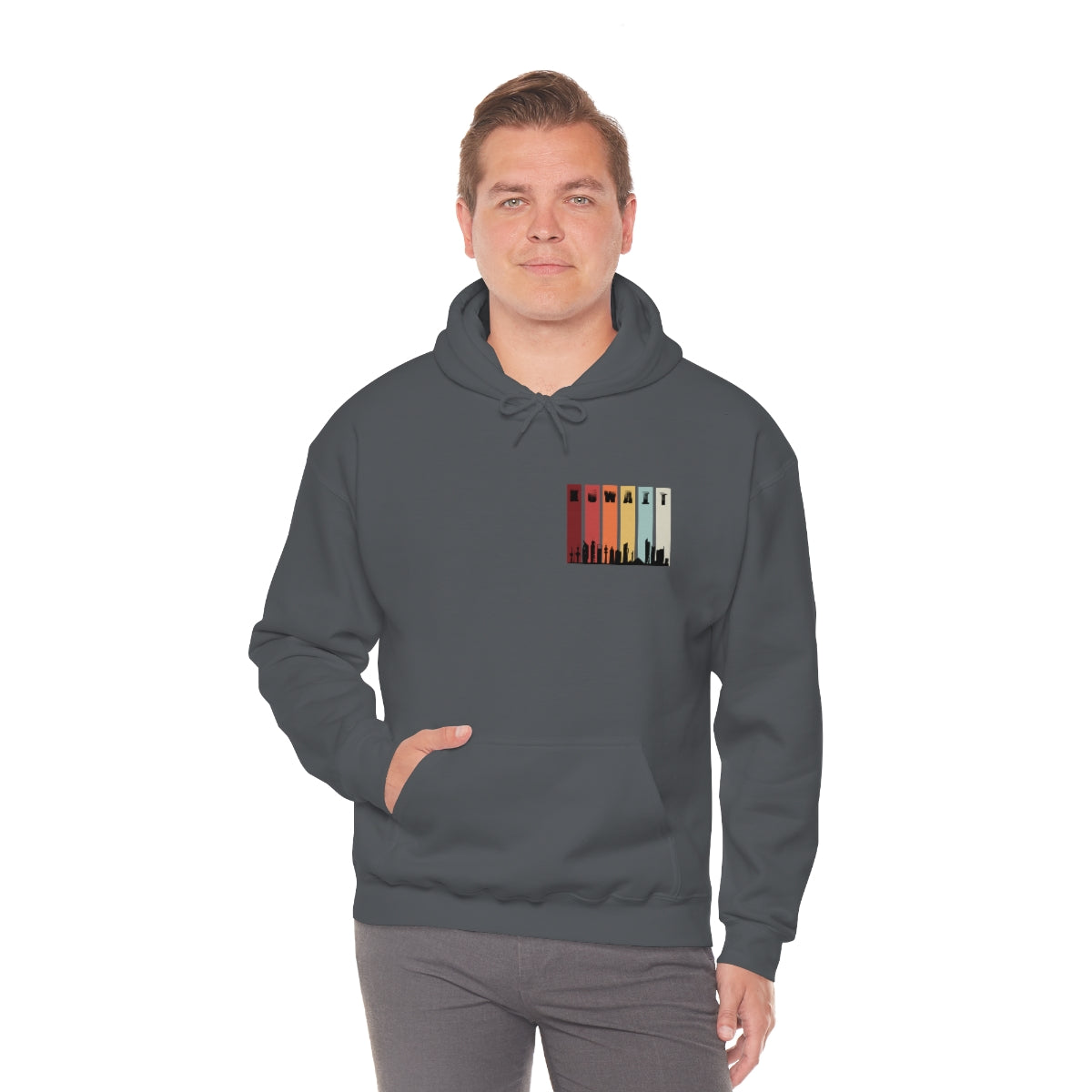 Double Sided Print Hoodie - Kuwait Sky Line