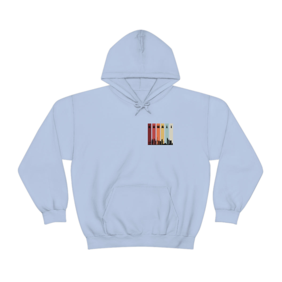 Double Sided Print Hoodie - Kuwait Sky Line