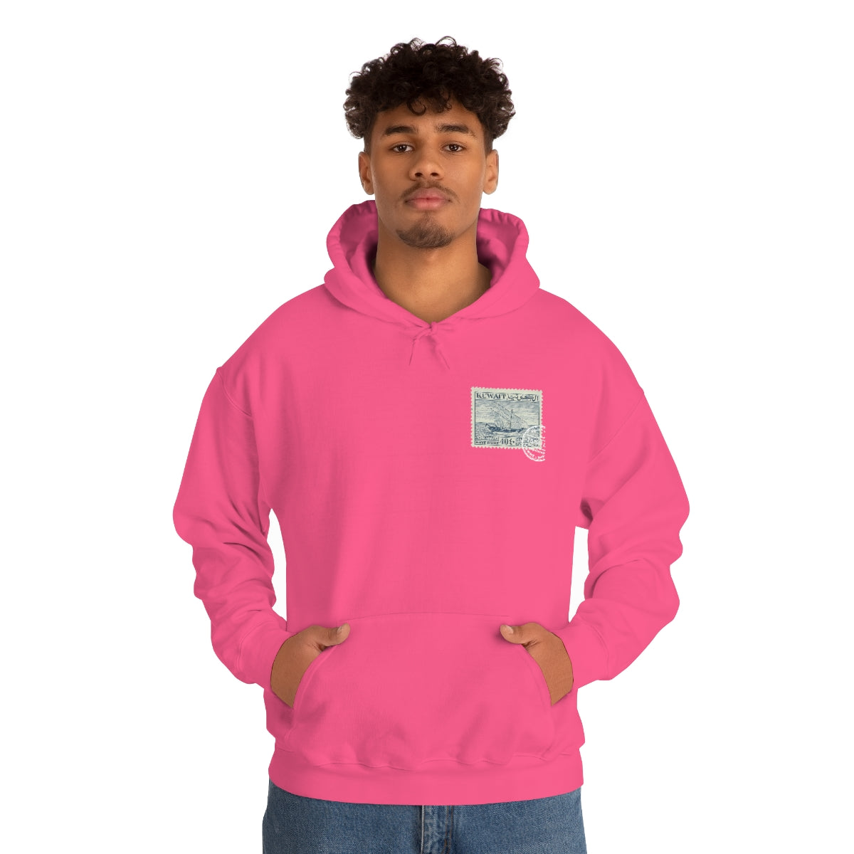 Double Sided Print Hoodie - Kuwait Stamp