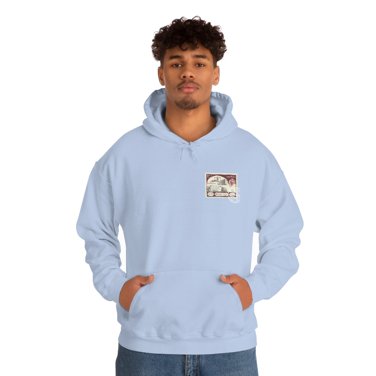 Double Sided Print Hoodie - Kuwait Stamp