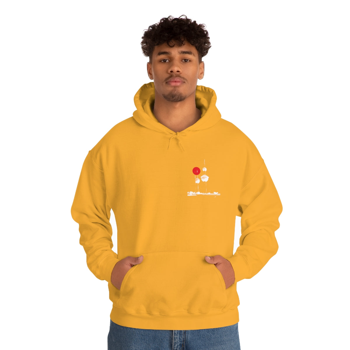 Double Sided Print Hoodie - Kuwait Towers