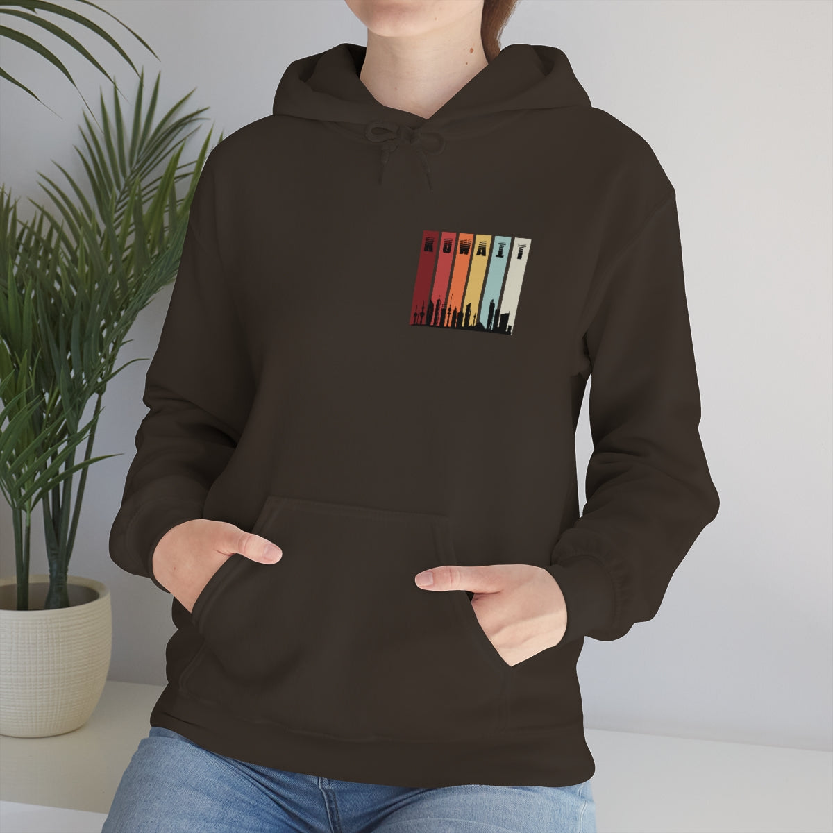 Double Sided Print Hoodie - Kuwait Sky Line