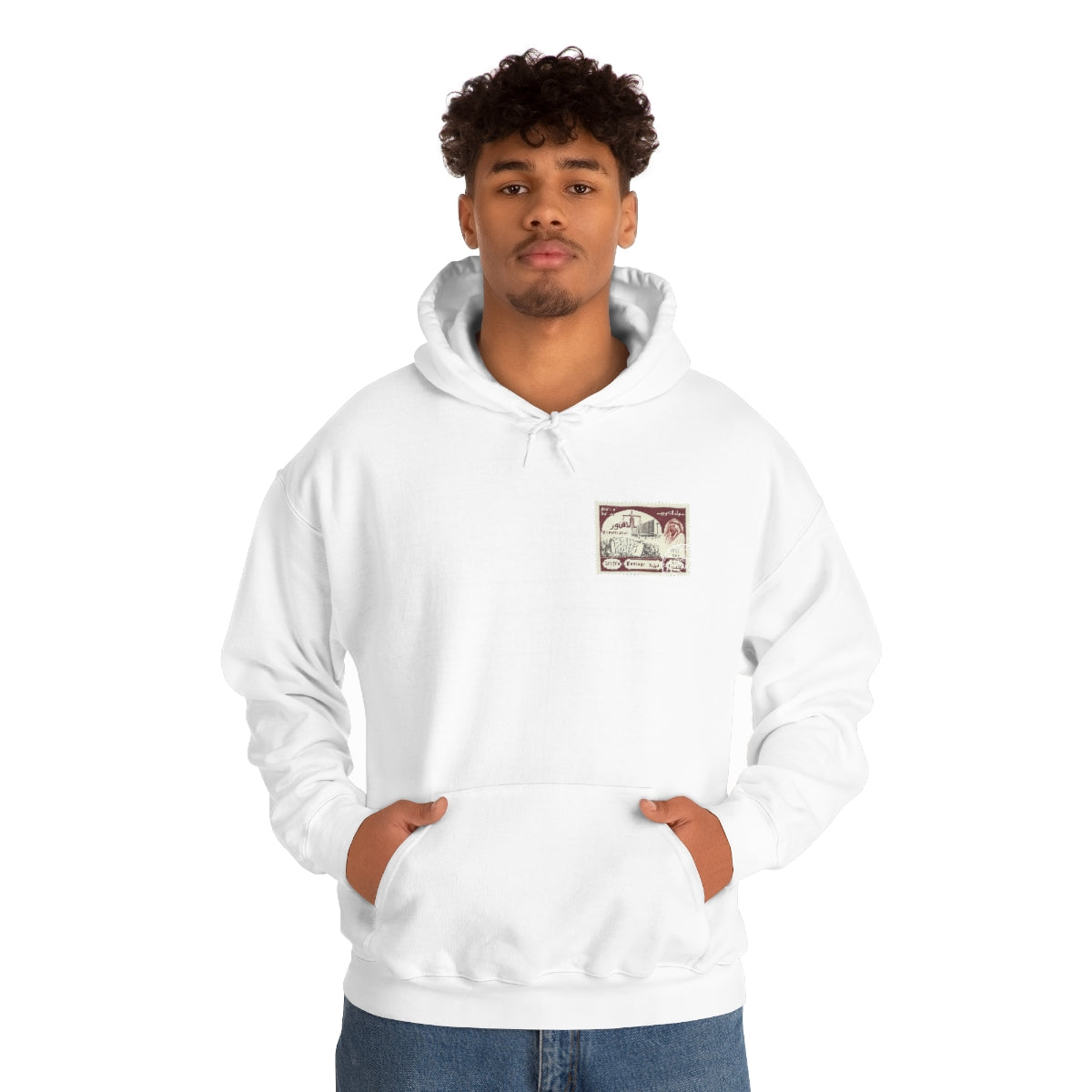 Double Sided Print Hoodie - Kuwait Stamp