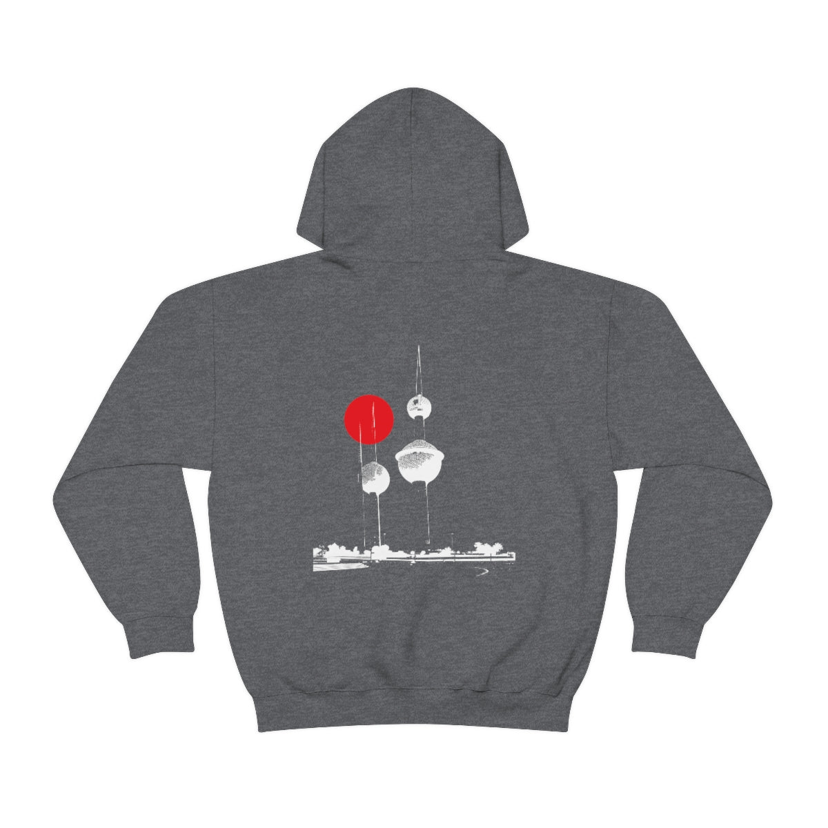 Double Sided Print Hoodie - Kuwait Towers